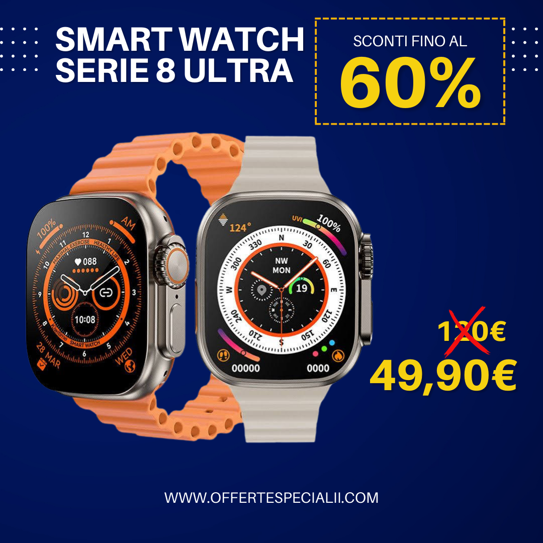 Smartwatch COMPLETO al tuo polso: sconto 50% e chiamate Bluetooth